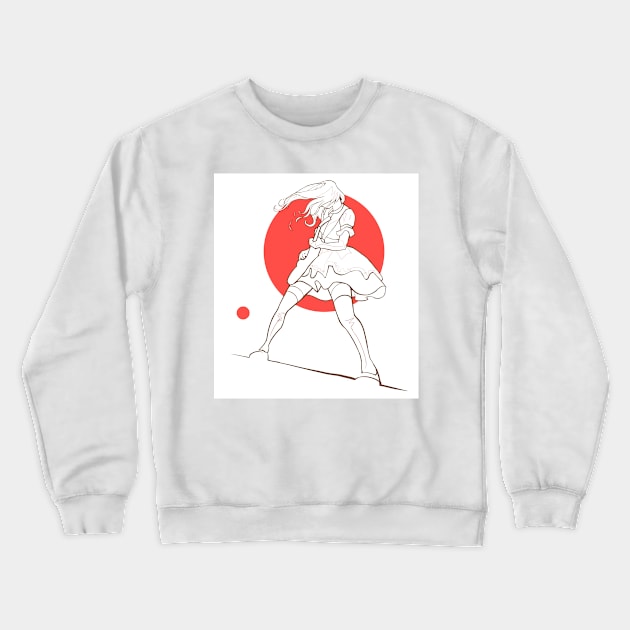 bandmaid guitarist Crewneck Sweatshirt by joearc